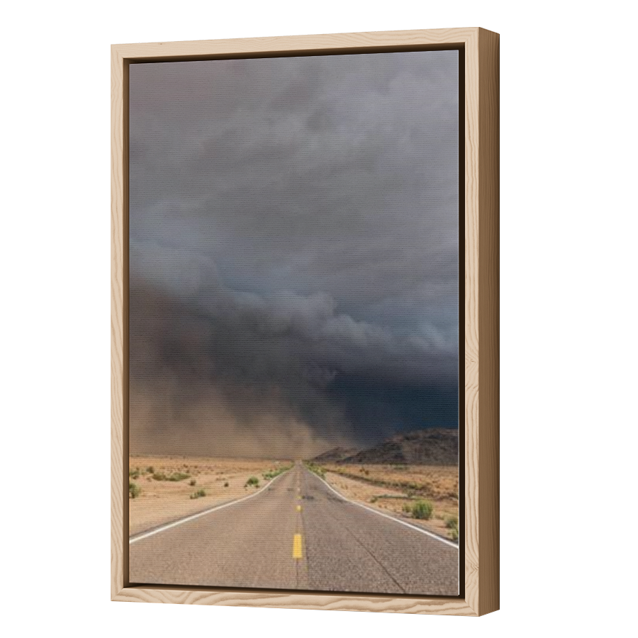 Thumbnail for Canvas - Wood Grain Floating Frame