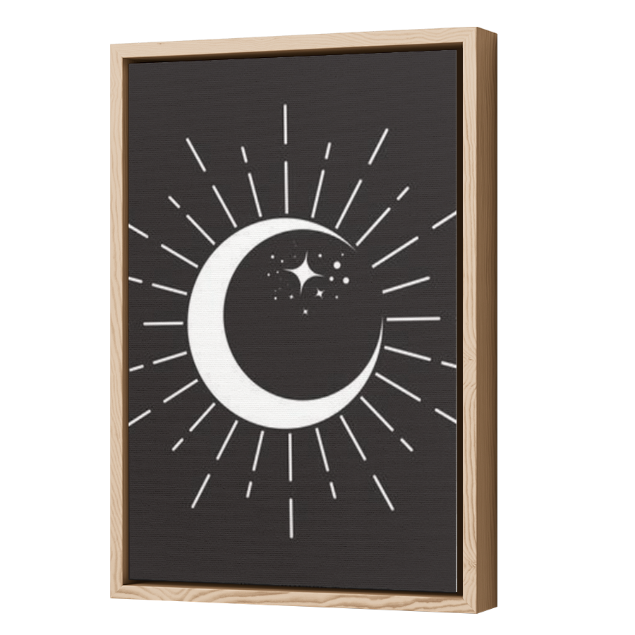 Thumbnail for Canvas - Wood Grain Floating Frame