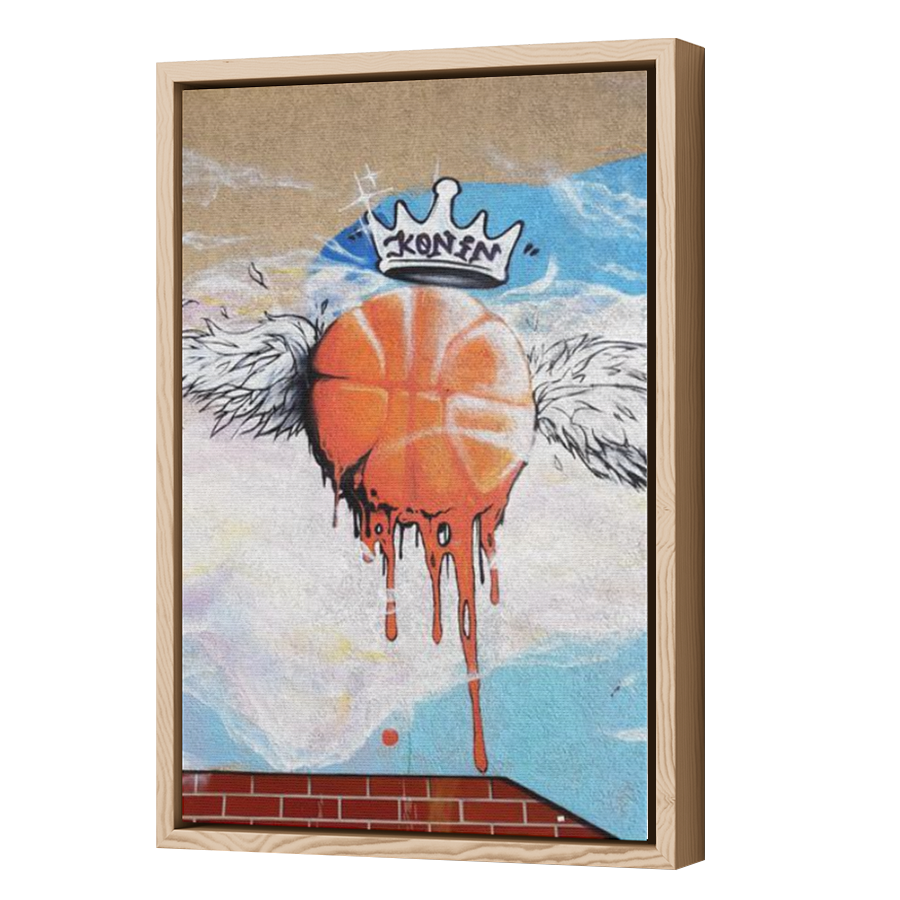 Thumbnail for Canvas - Wood Grain Floating Frame