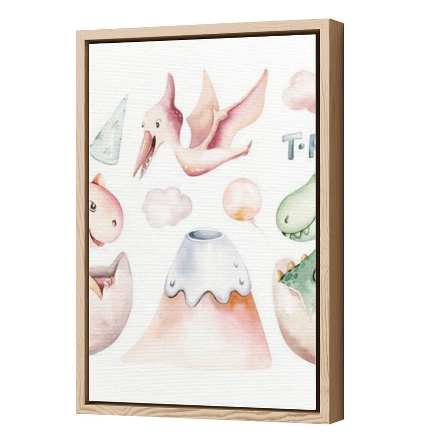 Thumbnail for Canvas - Wood Grain Floating Frame