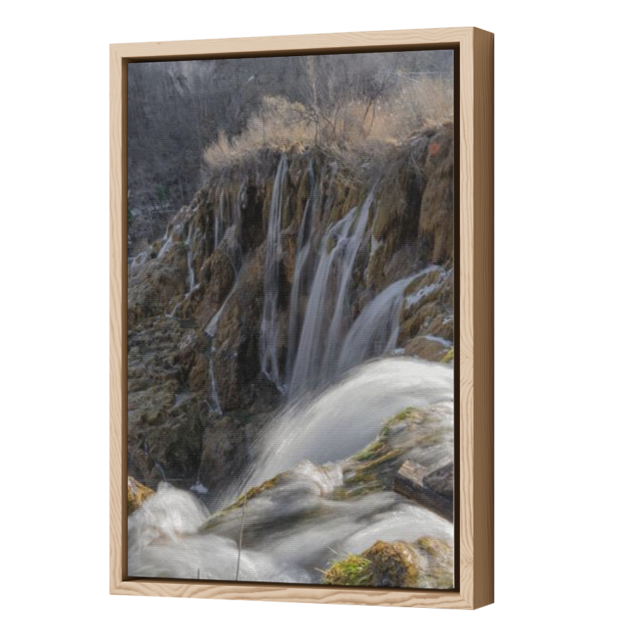 Thumbnail for Canvas - Wood Grain Floating Frame