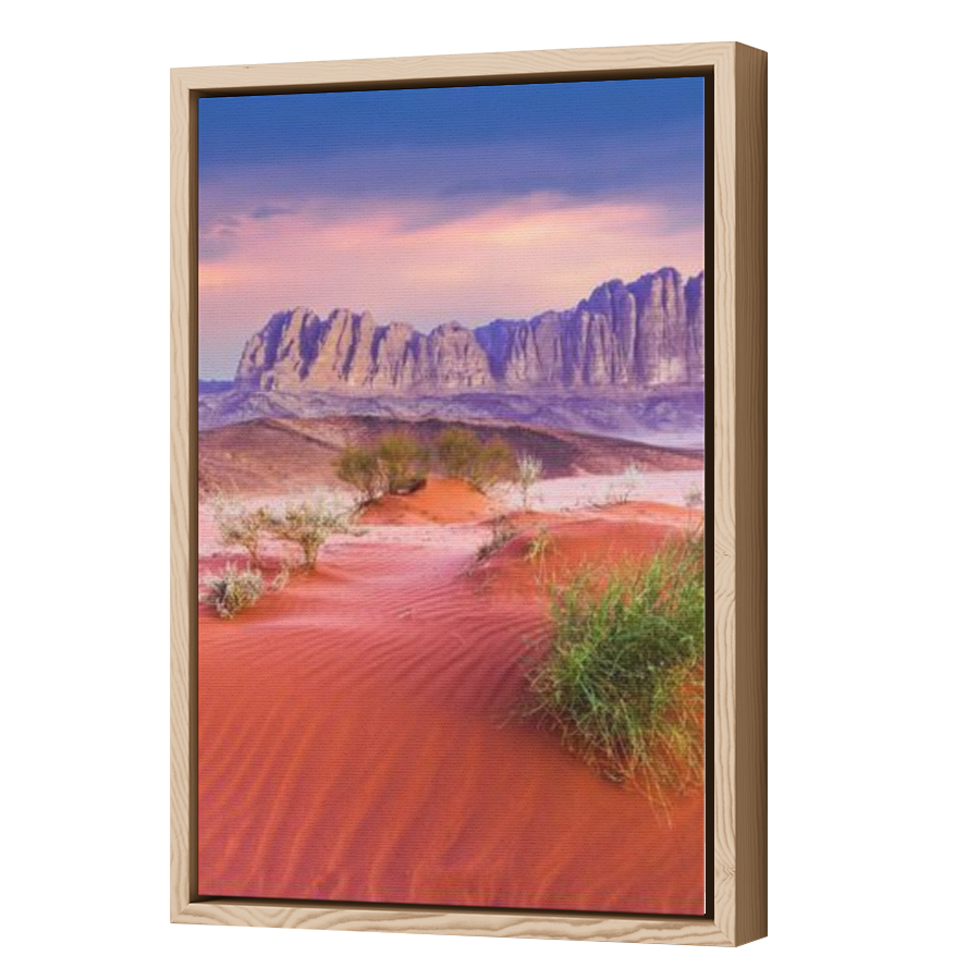 Thumbnail for Canvas - Wood Grain Floating Frame