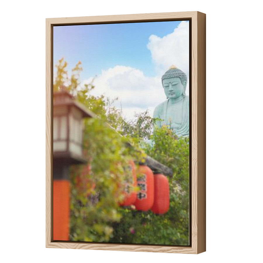 Thumbnail for Canvas - Wood Grain Floating Frame