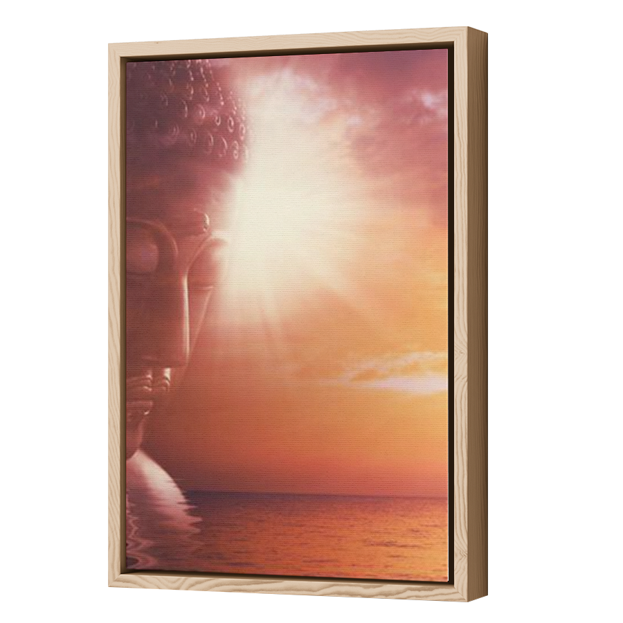 Thumbnail for Canvas - Wood Grain Floating Frame