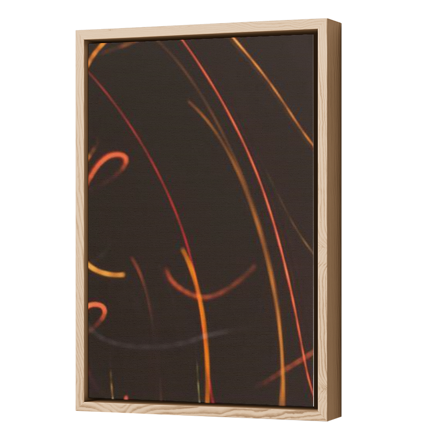 Thumbnail for Canvas - Wood Grain Floating Frame