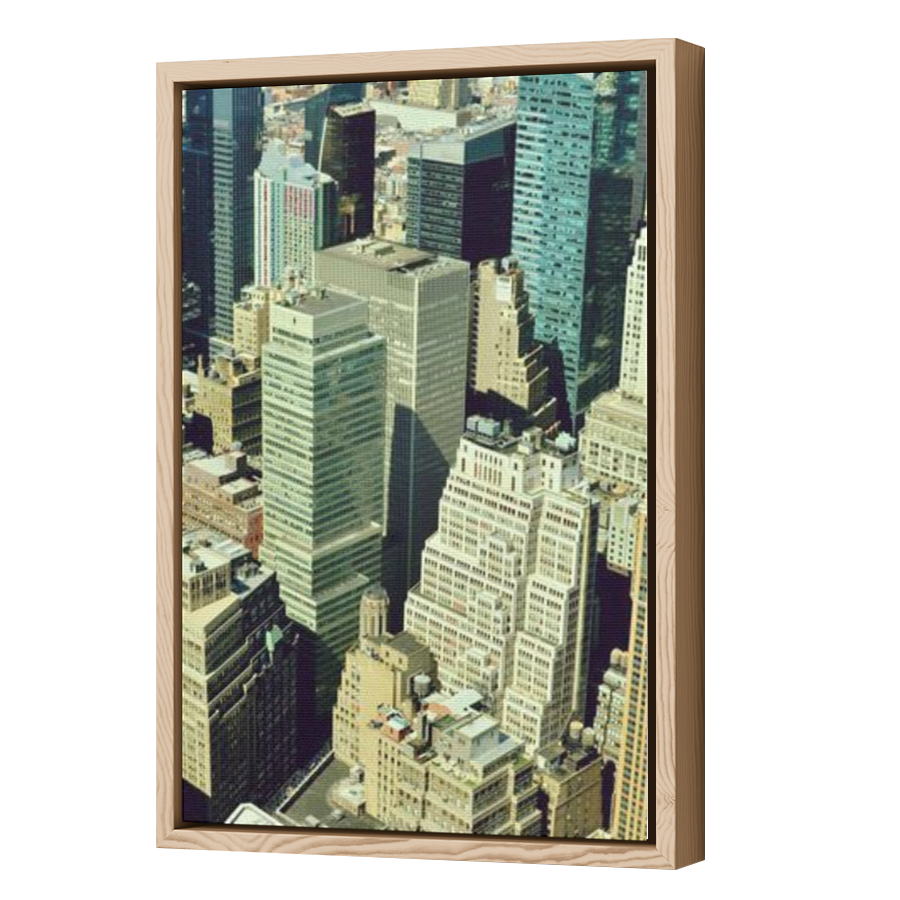 Thumbnail for Canvas - Wood Grain Floating Frame