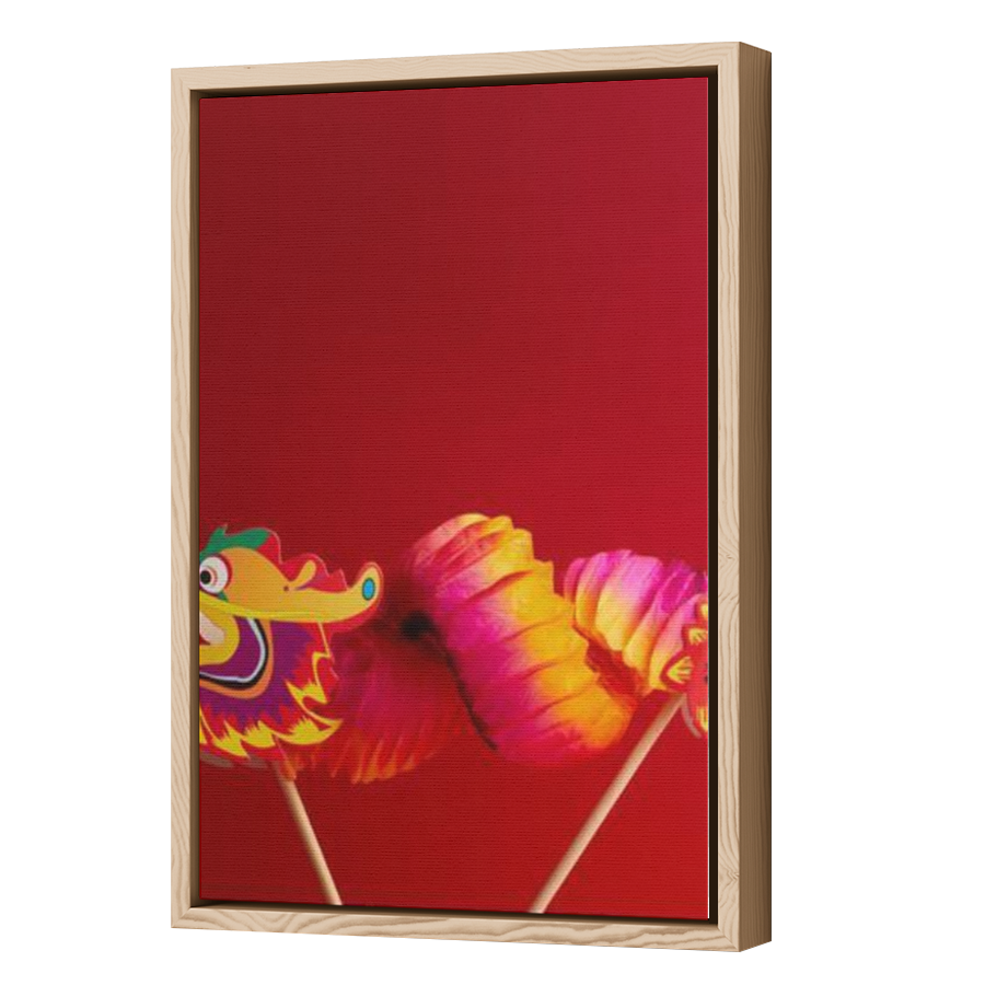 Thumbnail for Canvas - Wood Grain Floating Frame