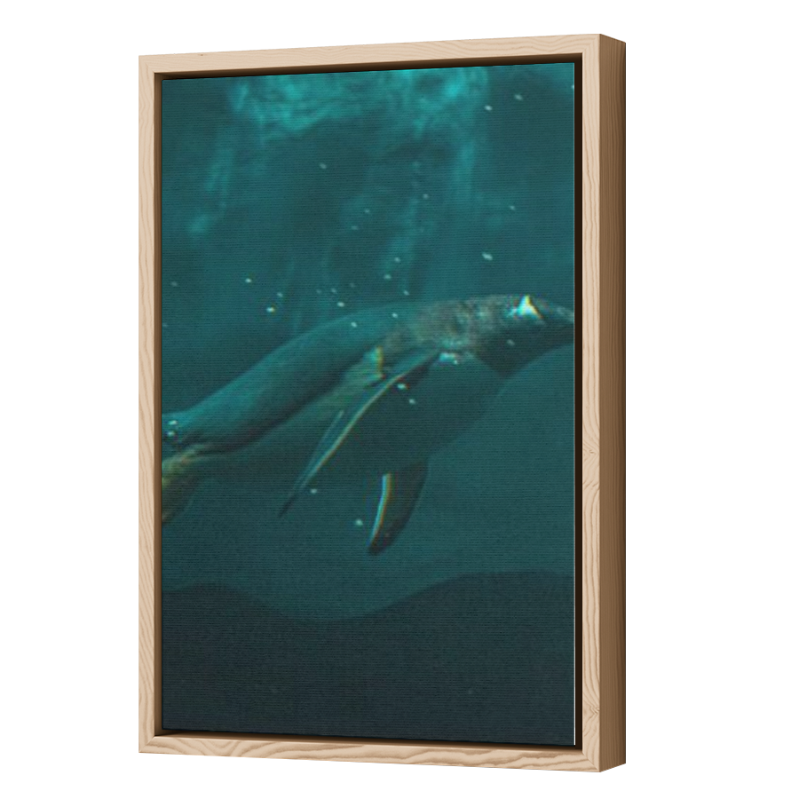Thumbnail for Canvas - Wood Grain Floating Frame