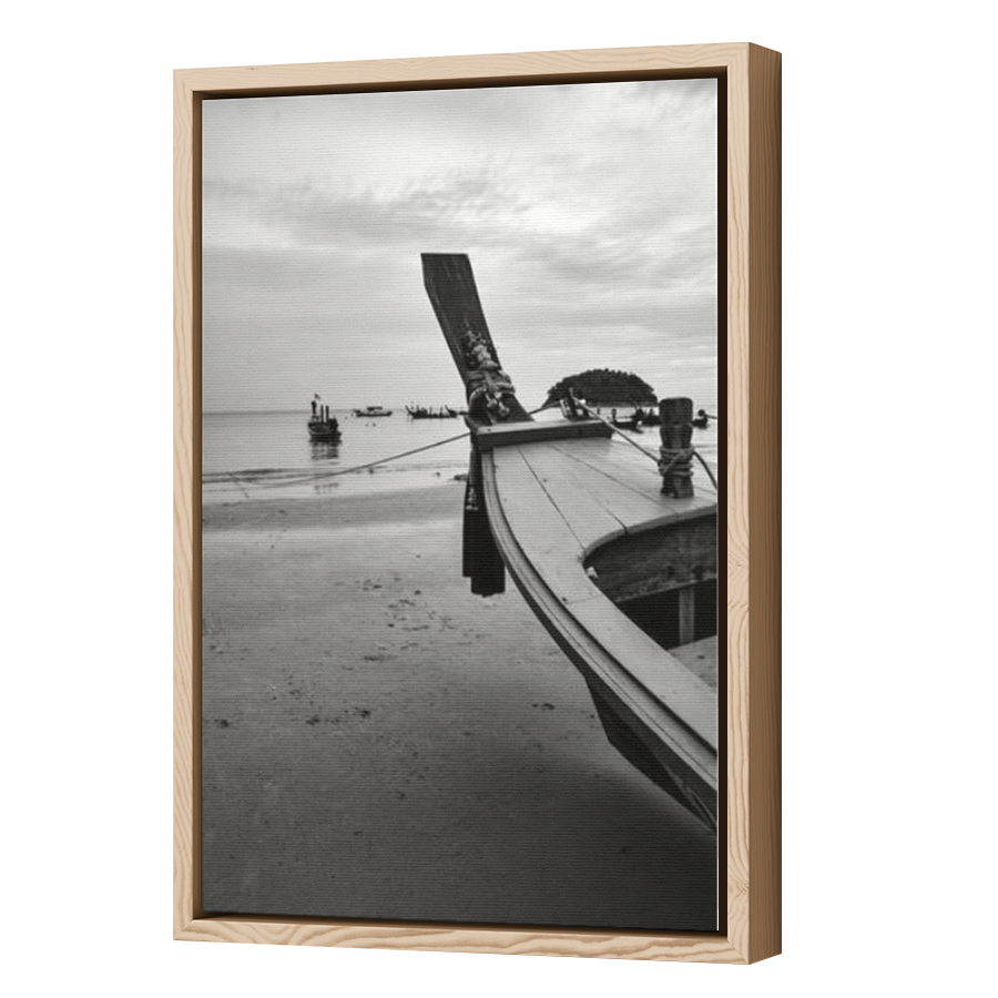 Thumbnail for Canvas - Wood Grain Floating Frame