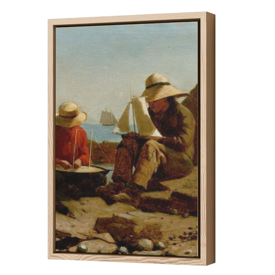 Thumbnail for Canvas - Wood Grain Floating Frame