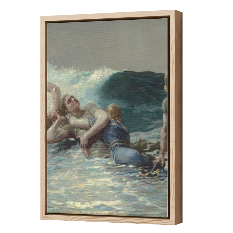 Thumbnail for Canvas - Wood Grain Floating Frame