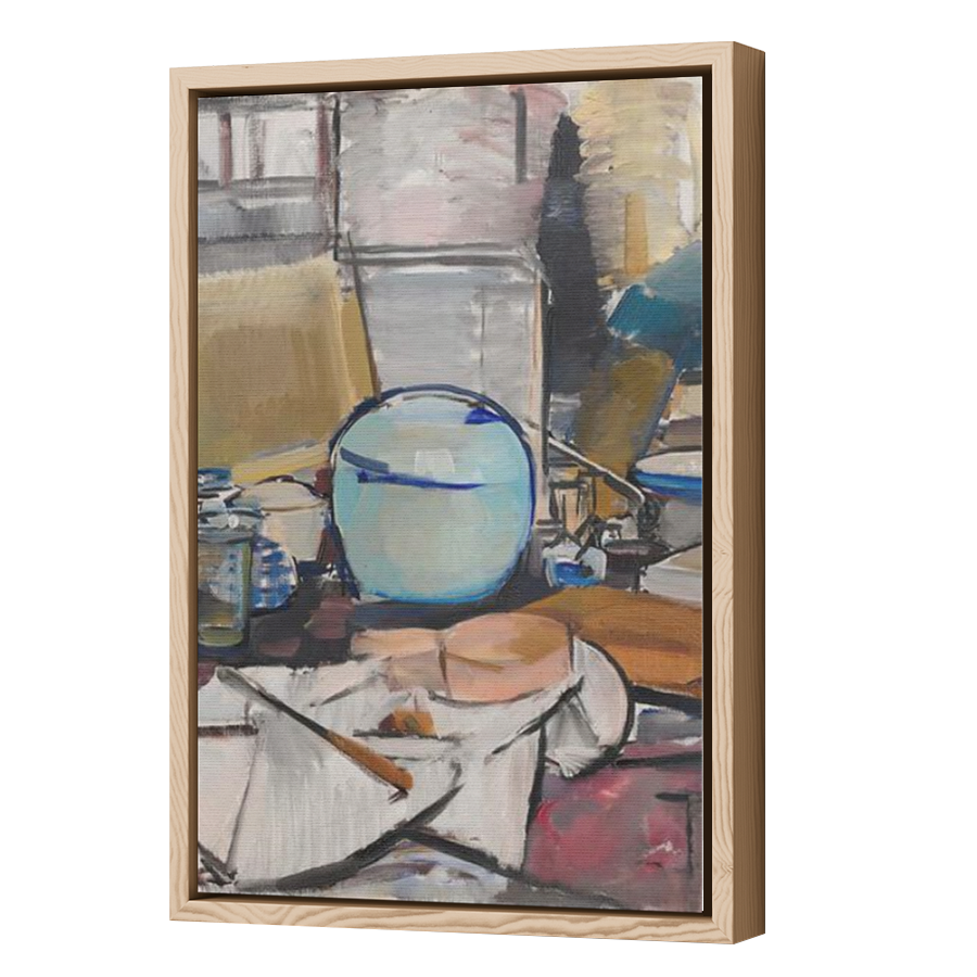 Thumbnail for Canvas - Wood Grain Floating Frame