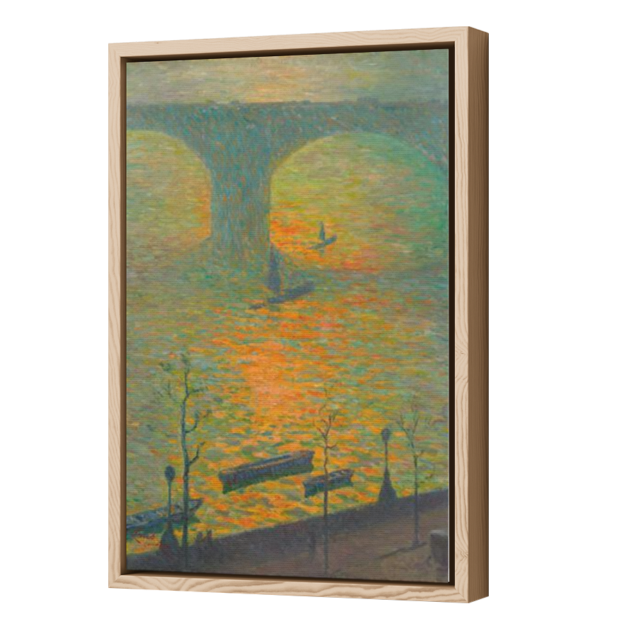 Thumbnail for Canvas - Wood Grain Floating Frame
