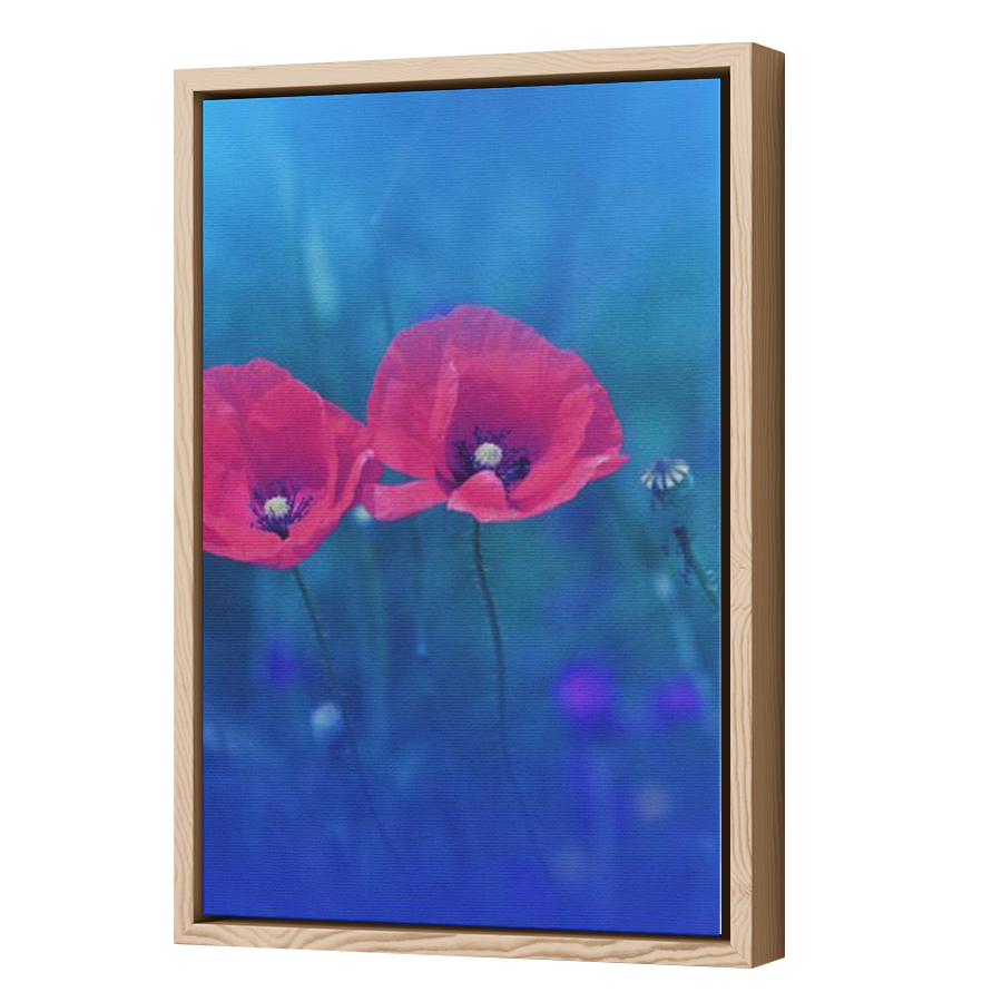 Thumbnail for Canvas - Wood Grain Floating Frame