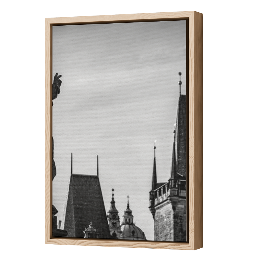 Thumbnail for Canvas - Wood Grain Floating Frame