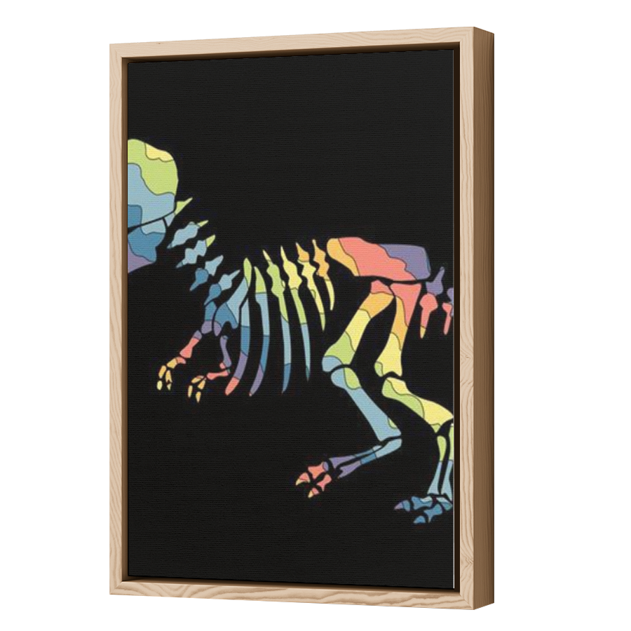 Thumbnail for Canvas - Wood Grain Floating Frame