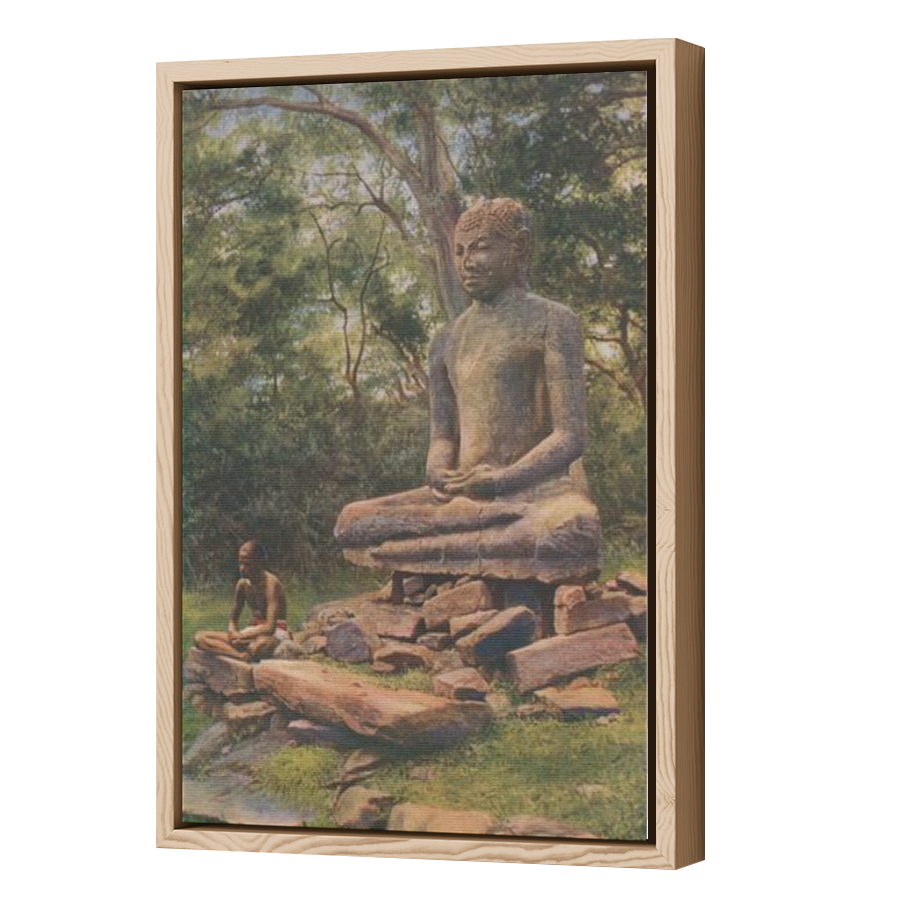 Thumbnail for Canvas - Wood Grain Floating Frame