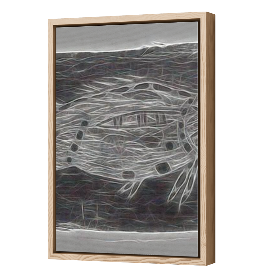 Thumbnail for Canvas - Wood Grain Floating Frame