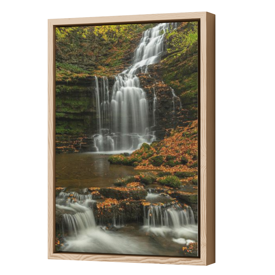 Thumbnail for Canvas - Wood Grain Floating Frame