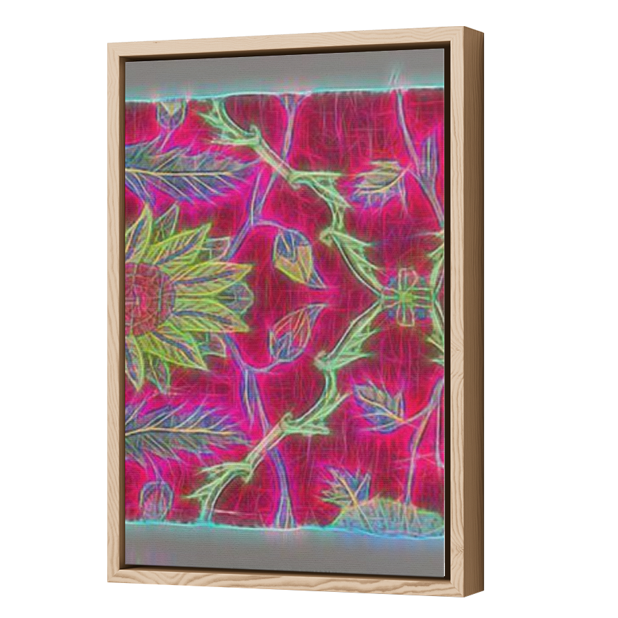 Thumbnail for Canvas - Wood Grain Floating Frame