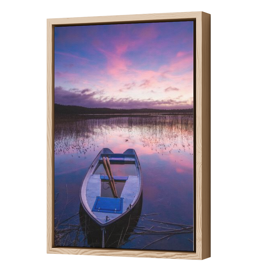 Thumbnail for Canvas - Wood Grain Floating Frame