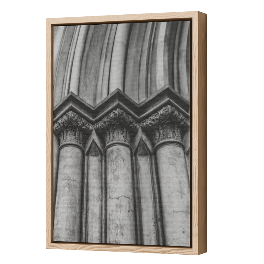 Thumbnail for Canvas - Wood Grain Floating Frame