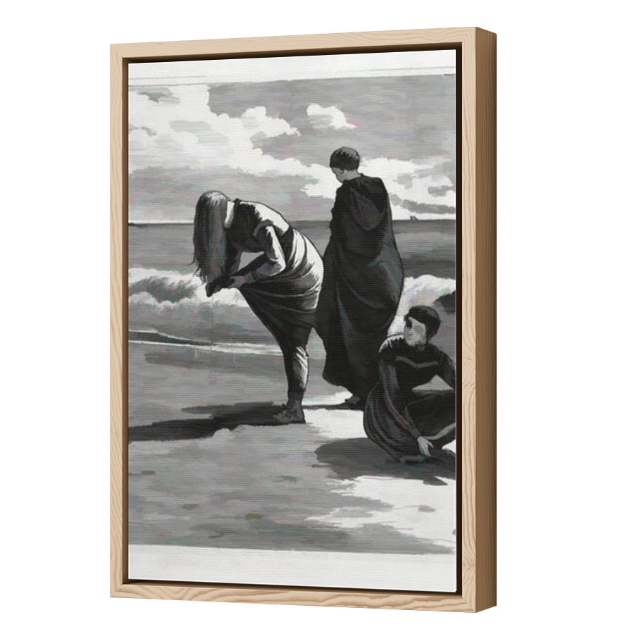Thumbnail for Canvas - Wood Grain Floating Frame