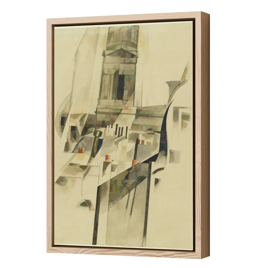Thumbnail for Canvas - Wood Grain Floating Frame