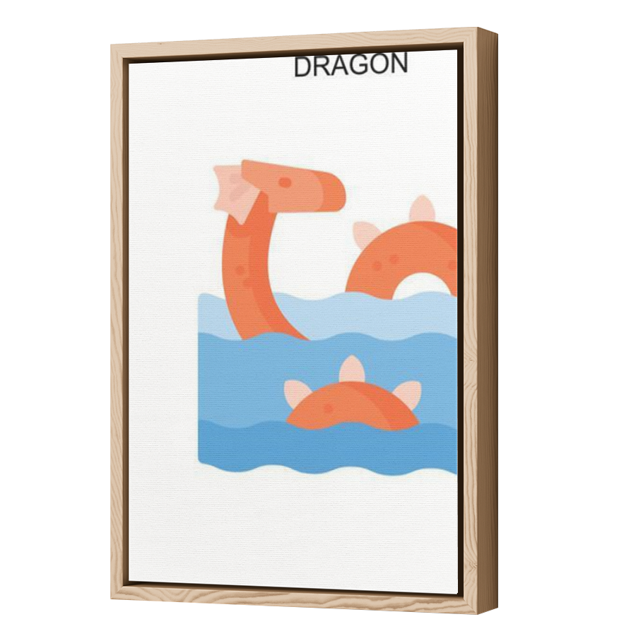 Thumbnail for Canvas - Wood Grain Floating Frame