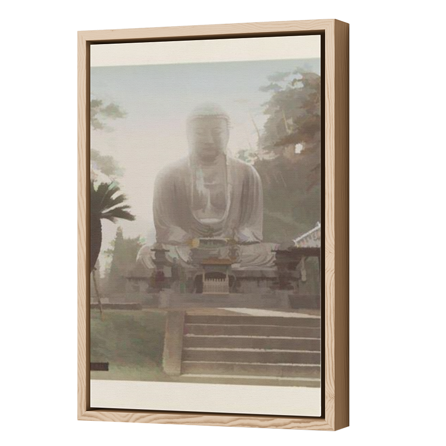 Thumbnail for Canvas - Wood Grain Floating Frame