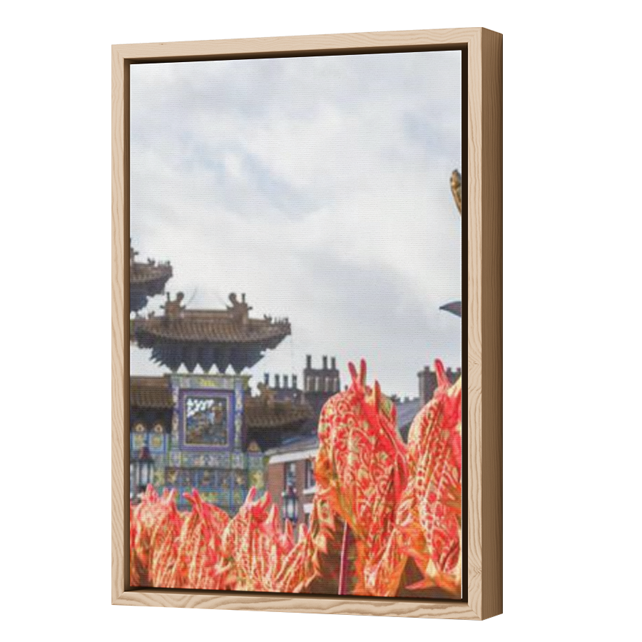 Thumbnail for Canvas - Wood Grain Floating Frame