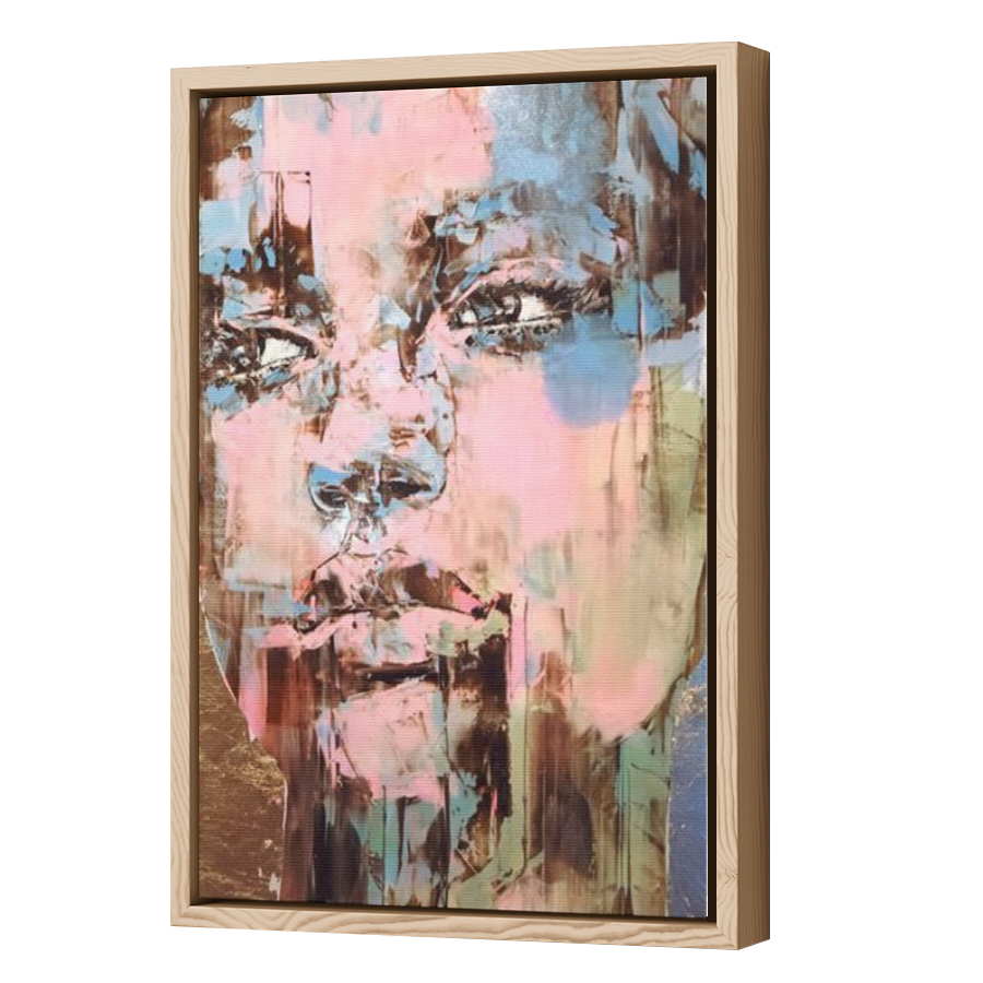 Thumbnail for Canvas - Wood Grain Floating Frame