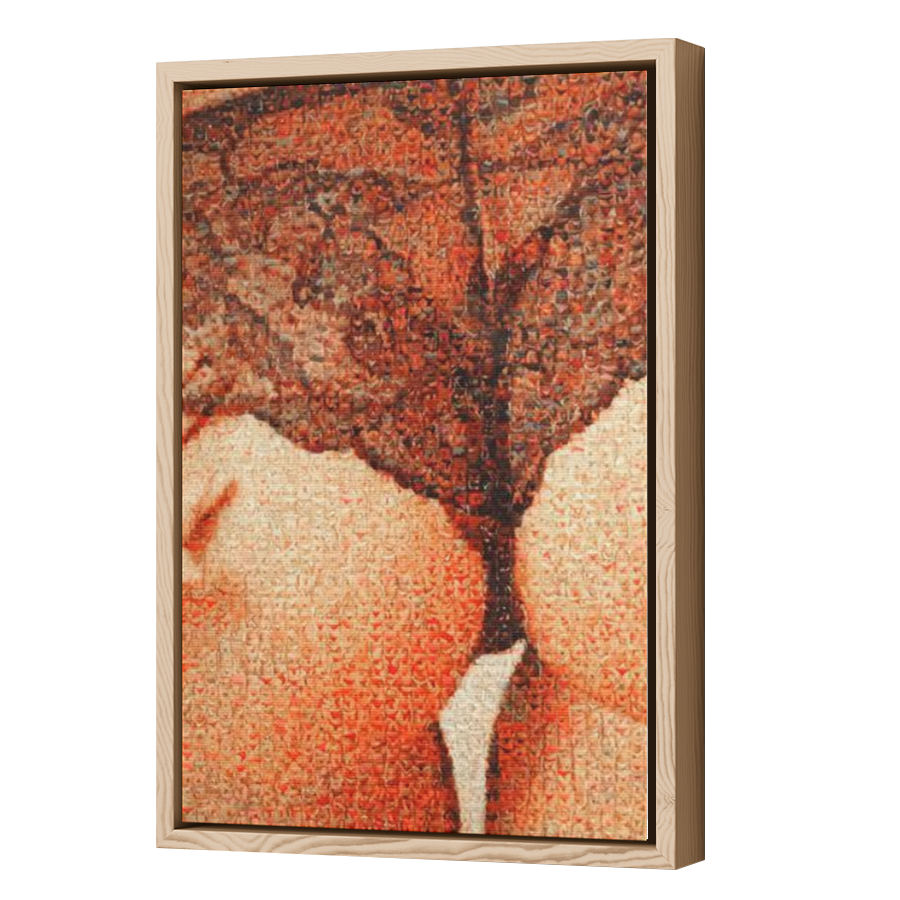 Thumbnail for Canvas - Wood Grain Floating Frame