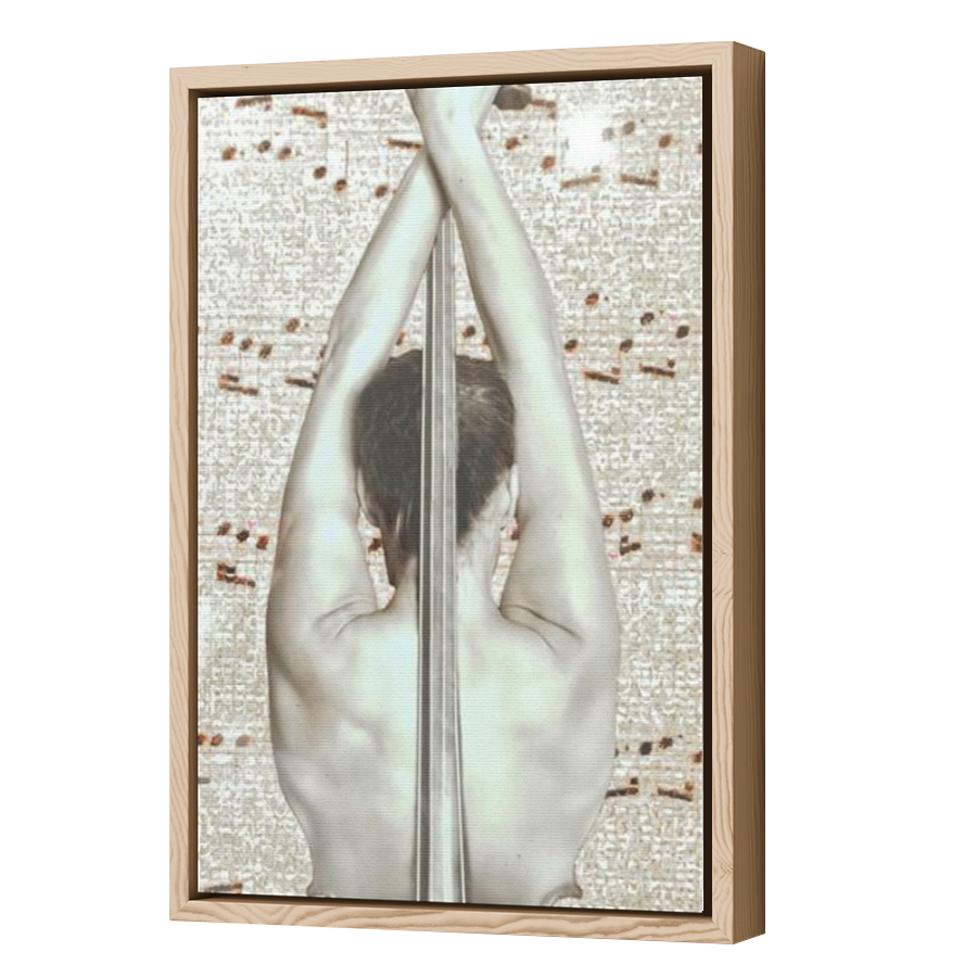 Thumbnail for Canvas - Wood Grain Floating Frame