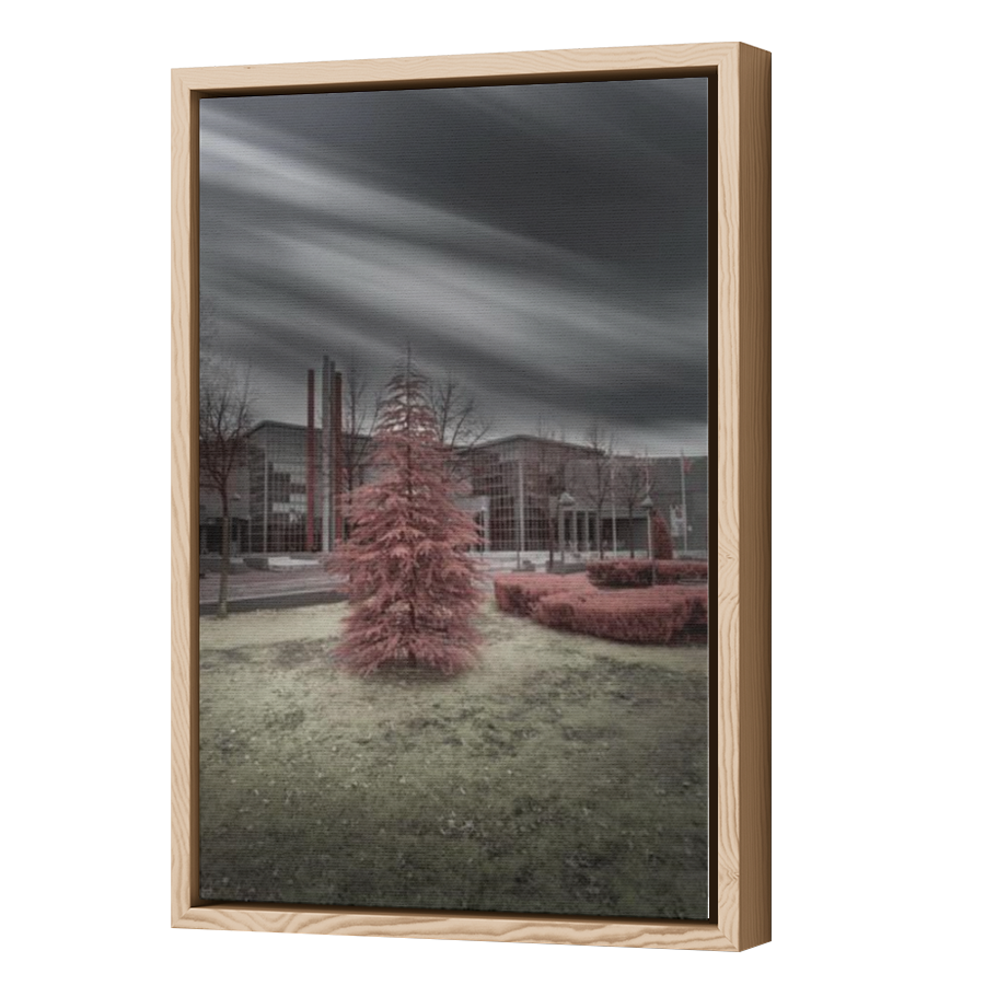 Thumbnail for Canvas - Wood Grain Floating Frame