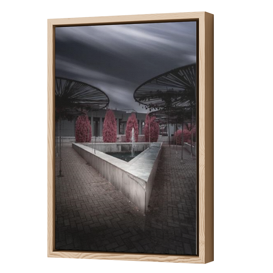 Thumbnail for Canvas - Wood Grain Floating Frame