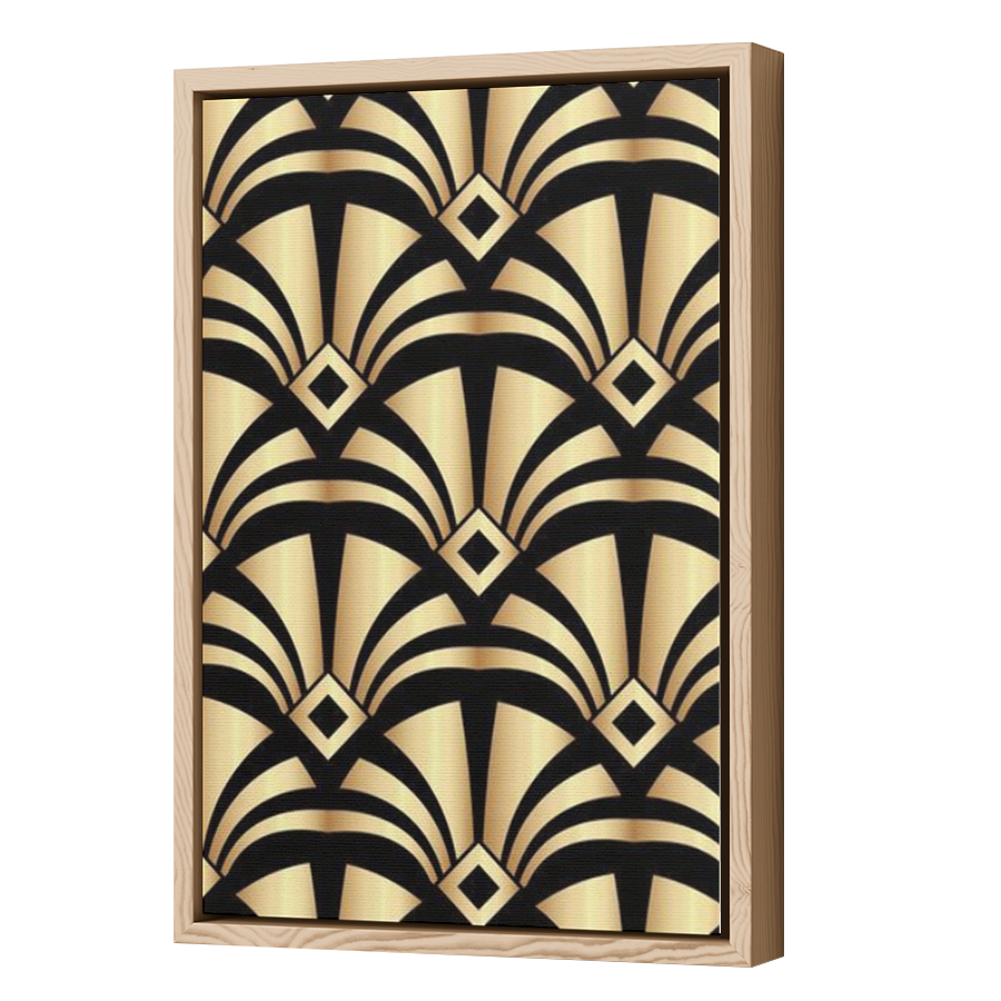 Thumbnail for Canvas - Wood Grain Floating Frame