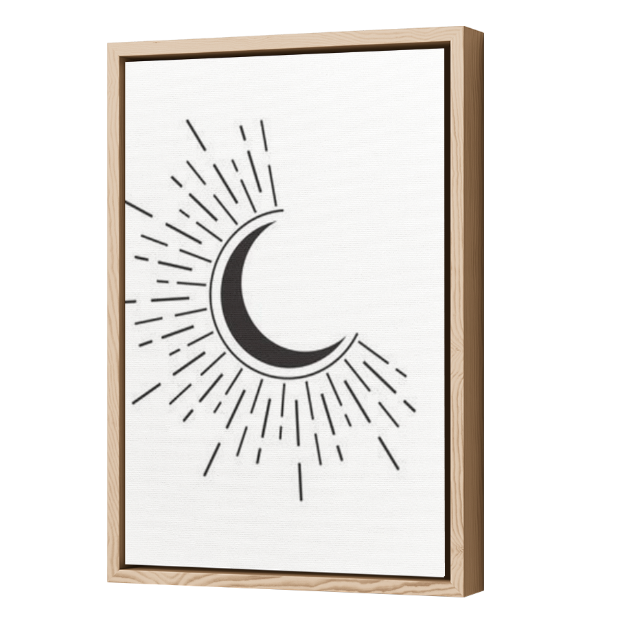 Thumbnail for Canvas - Wood Grain Floating Frame