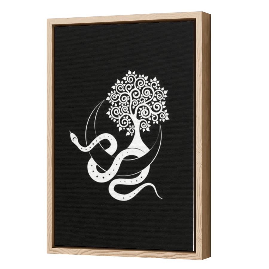 Thumbnail for Canvas - Wood Grain Floating Frame