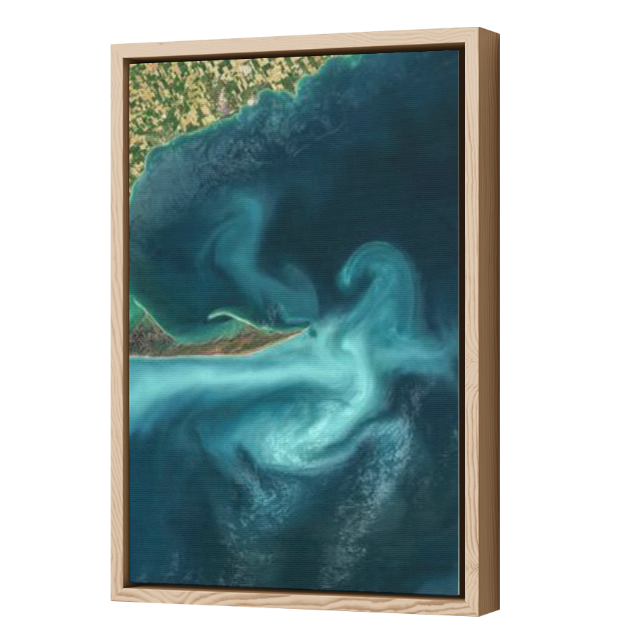 Thumbnail for Canvas - Wood Grain Floating Frame