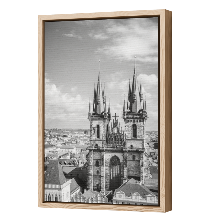 Thumbnail for Canvas - Wood Grain Floating Frame