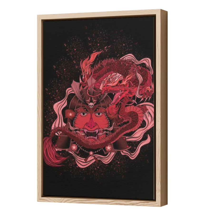 Thumbnail for Canvas - Wood Grain Floating Frame