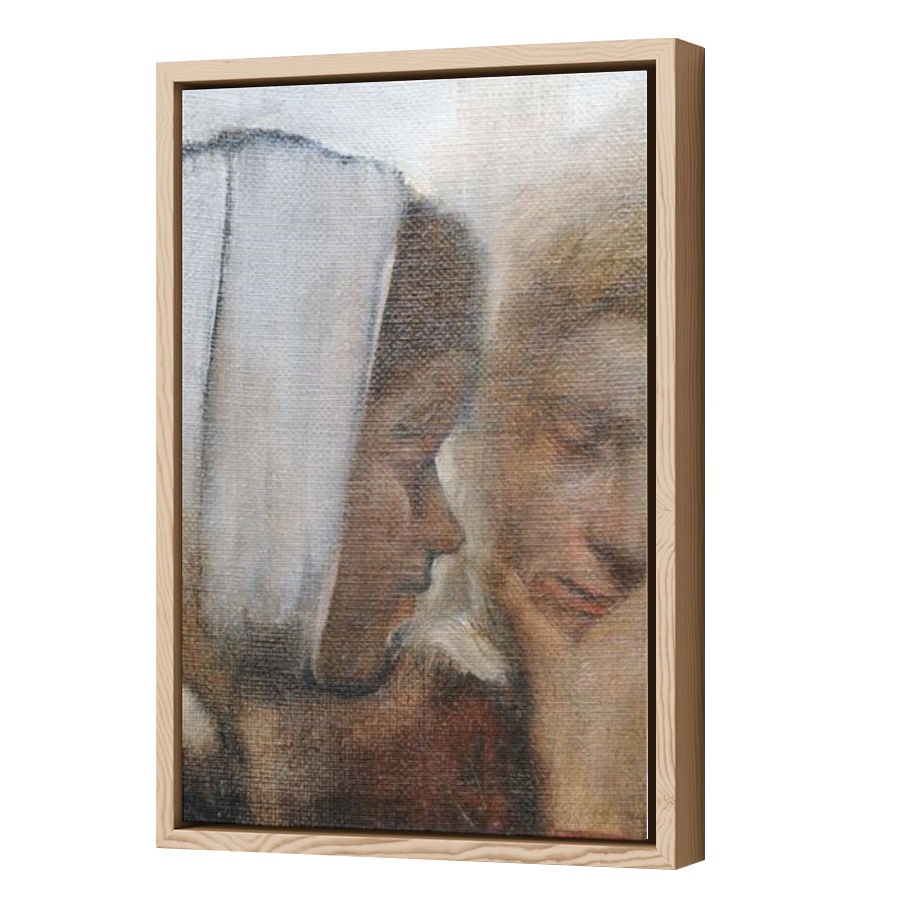 Thumbnail for Canvas - Wood Grain Floating Frame