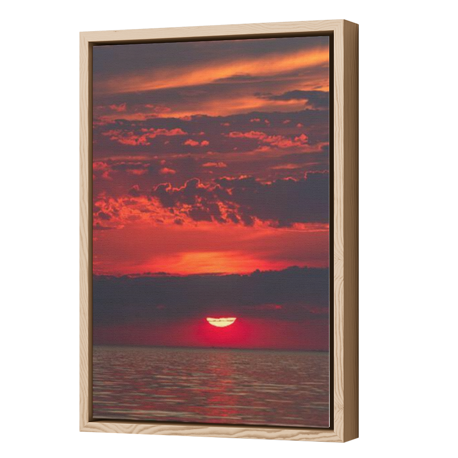 Thumbnail for Canvas - Wood Grain Floating Frame