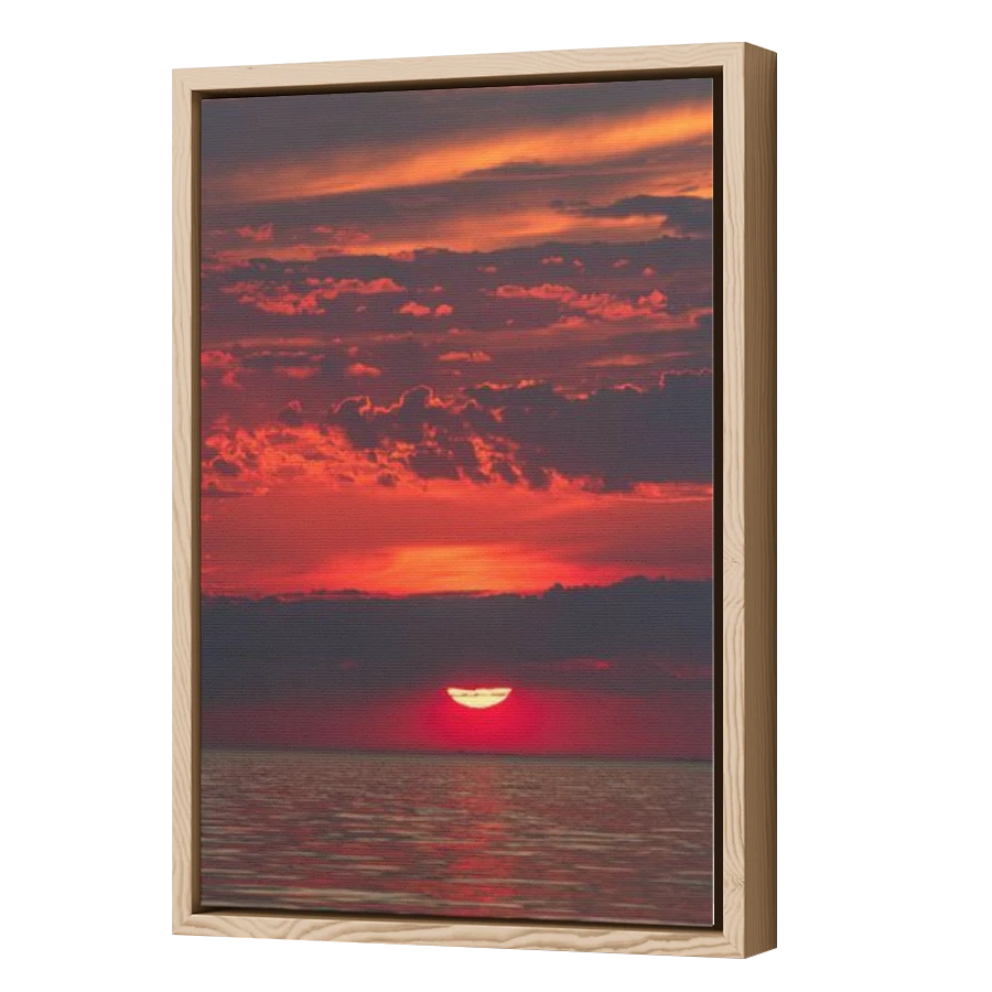 Thumbnail for Canvas - Wood Grain Floating Frame