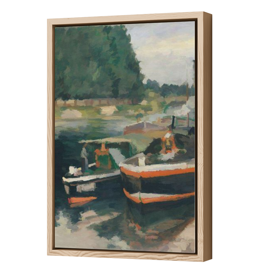 Thumbnail for Canvas - Wood Grain Floating Frame
