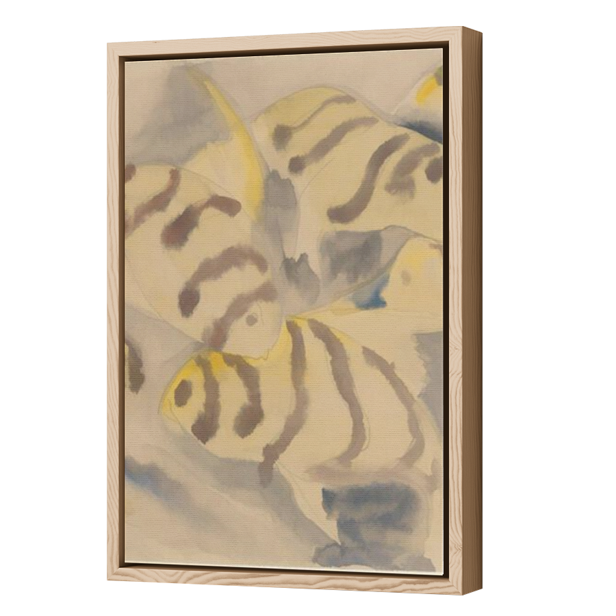 Thumbnail for Canvas - Wood Grain Floating Frame