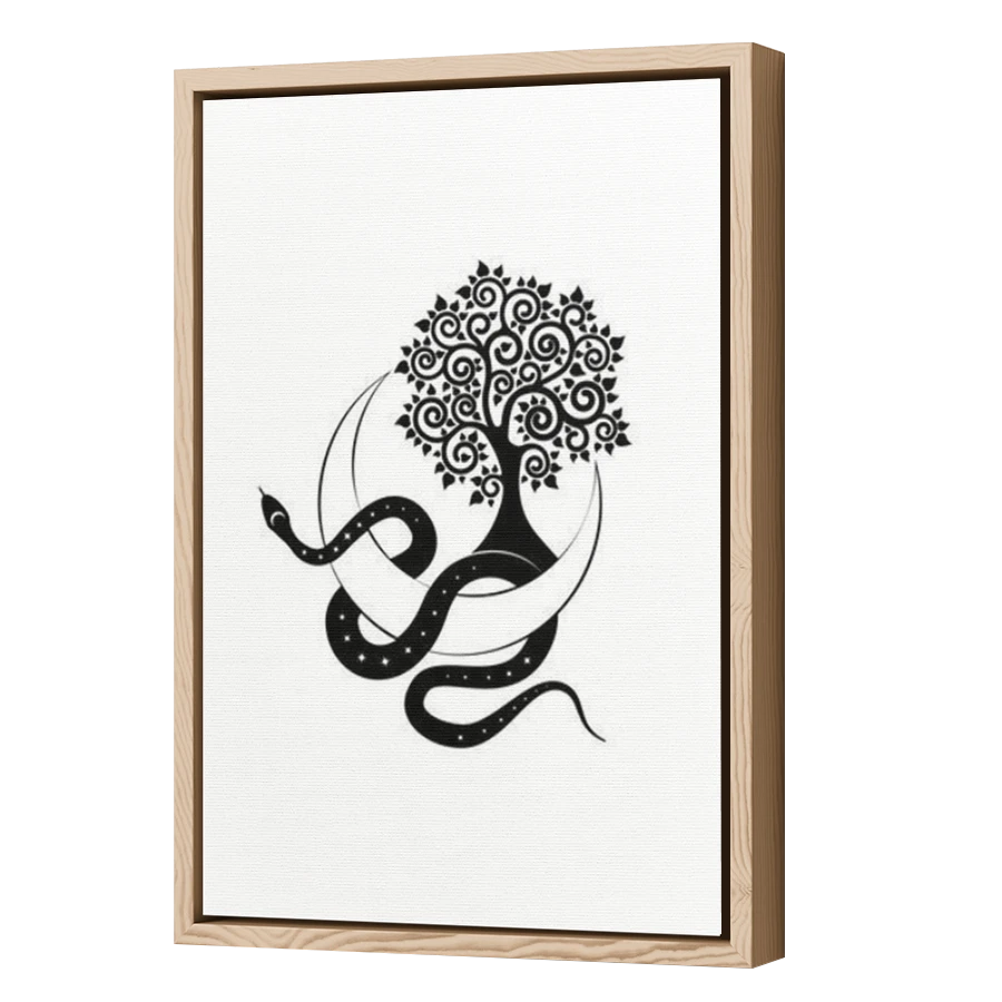 Thumbnail for Canvas - Wood Grain Floating Frame