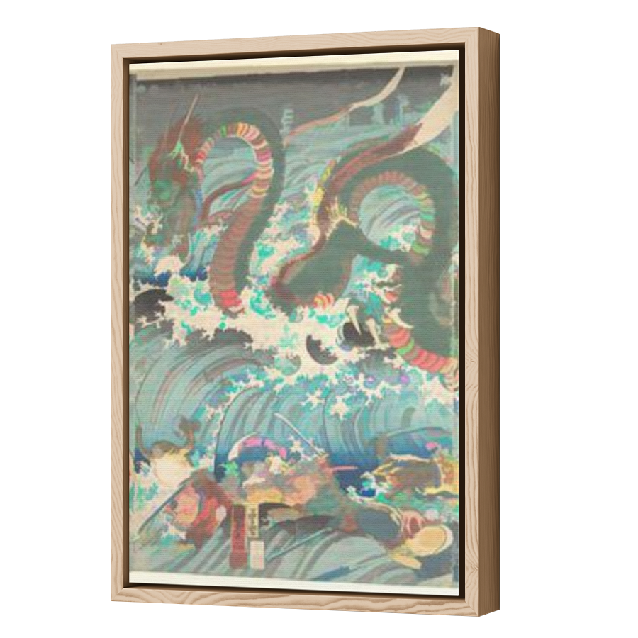 Thumbnail for Canvas - Wood Grain Floating Frame