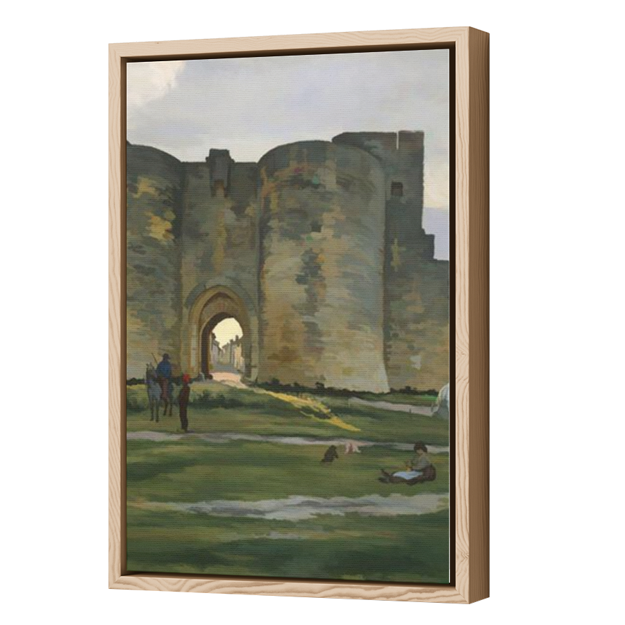 Thumbnail for Canvas - Wood Grain Floating Frame